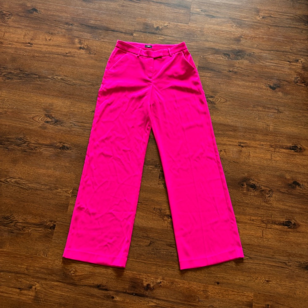 Express Women's Wide Leg Pants - Hot Pink